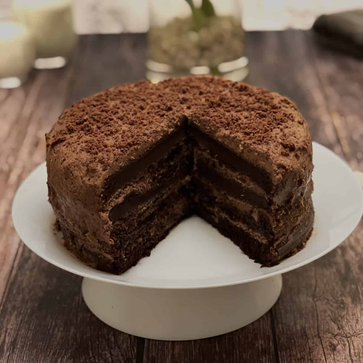 Chocolate Gateau (Chocolate Cake with Chocolate Cream Filling) — Love Incredible Recipes