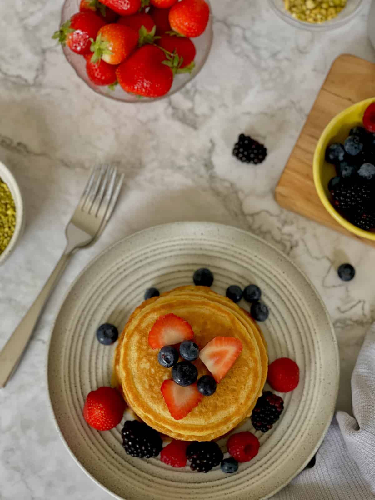 Fluffy Almond Flour Pancakes