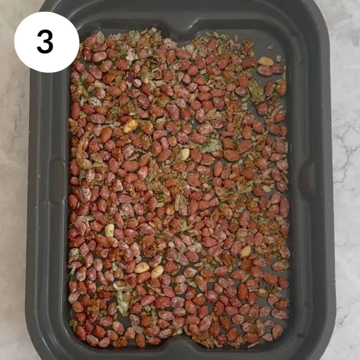 cooking spiced masala peanuts an air fryer.