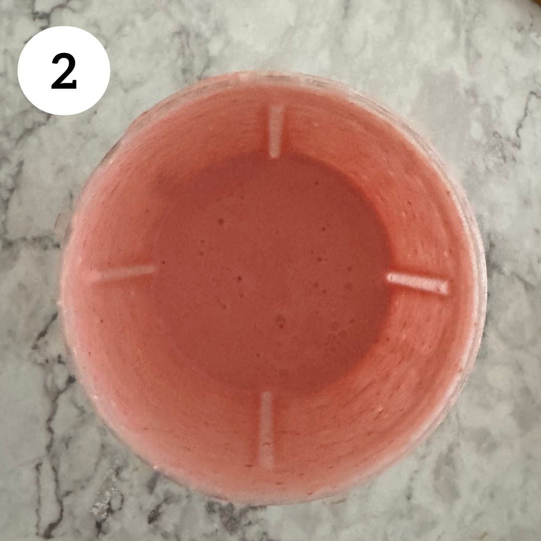 blending ingredients until smooth.